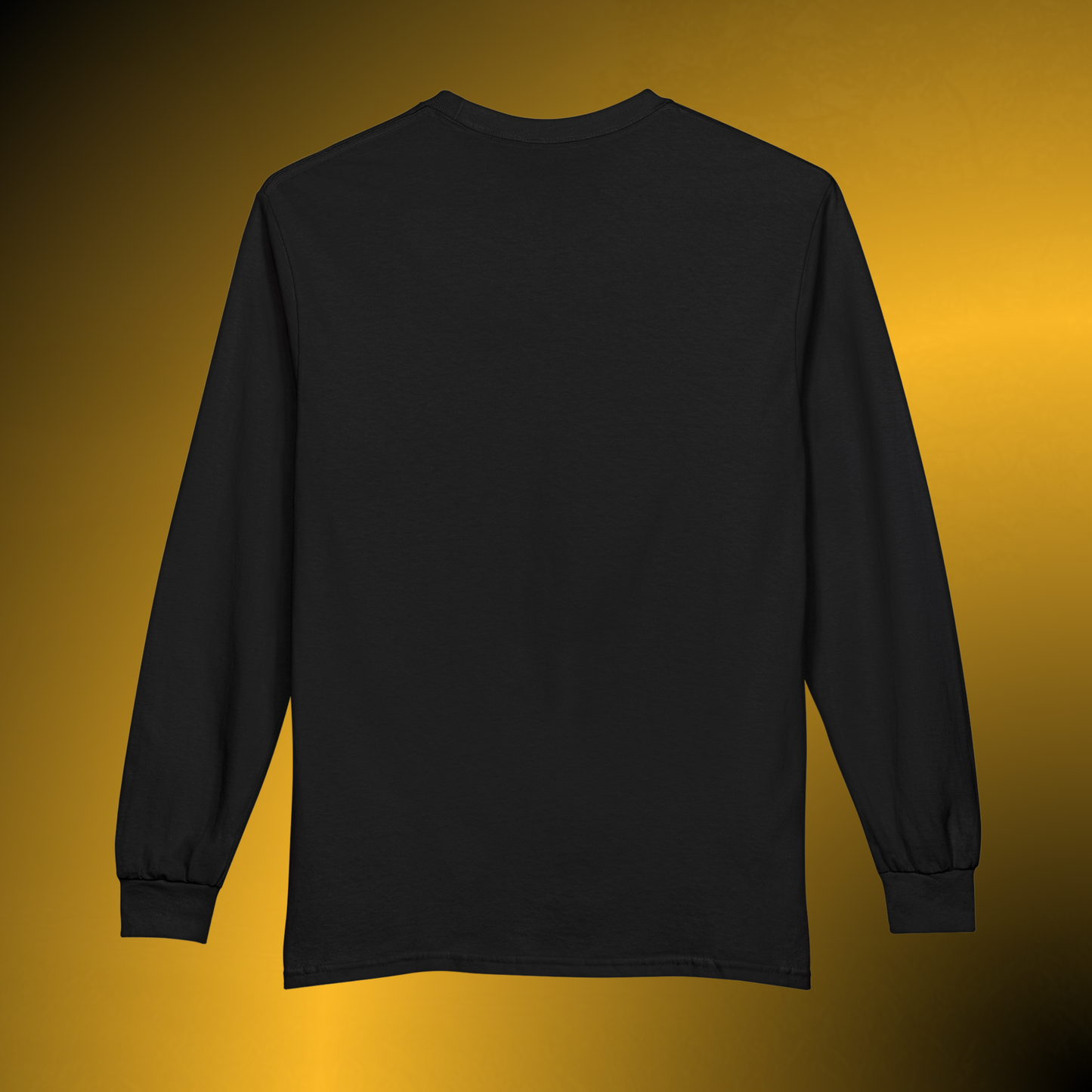 Design Meets Soul Long Sleeve Shirt – Gold Graphic Tee