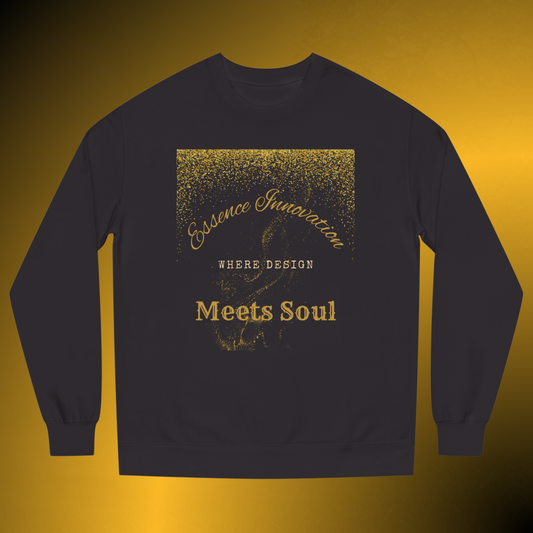 Design Meets Soul Sweatshirt – Gold Graphic Crewneck
