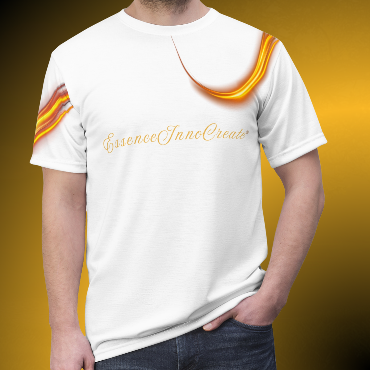 Trendsetter Flame Tee VI – White Luxury Streetwear Tee