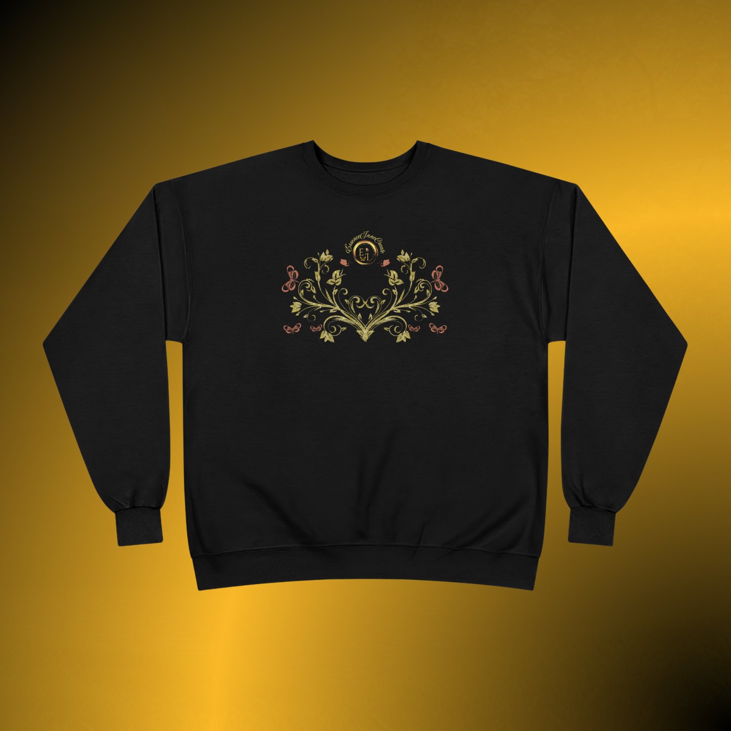 Botanical Crest Crewneck Sweatshirt – Floral Pullover