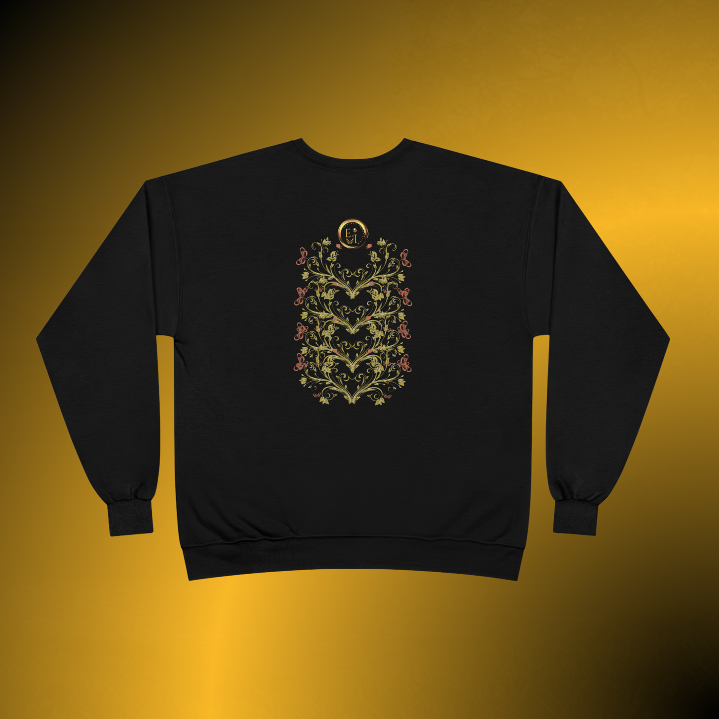 Botanical Crest Crewneck Sweatshirt – Floral Pullover