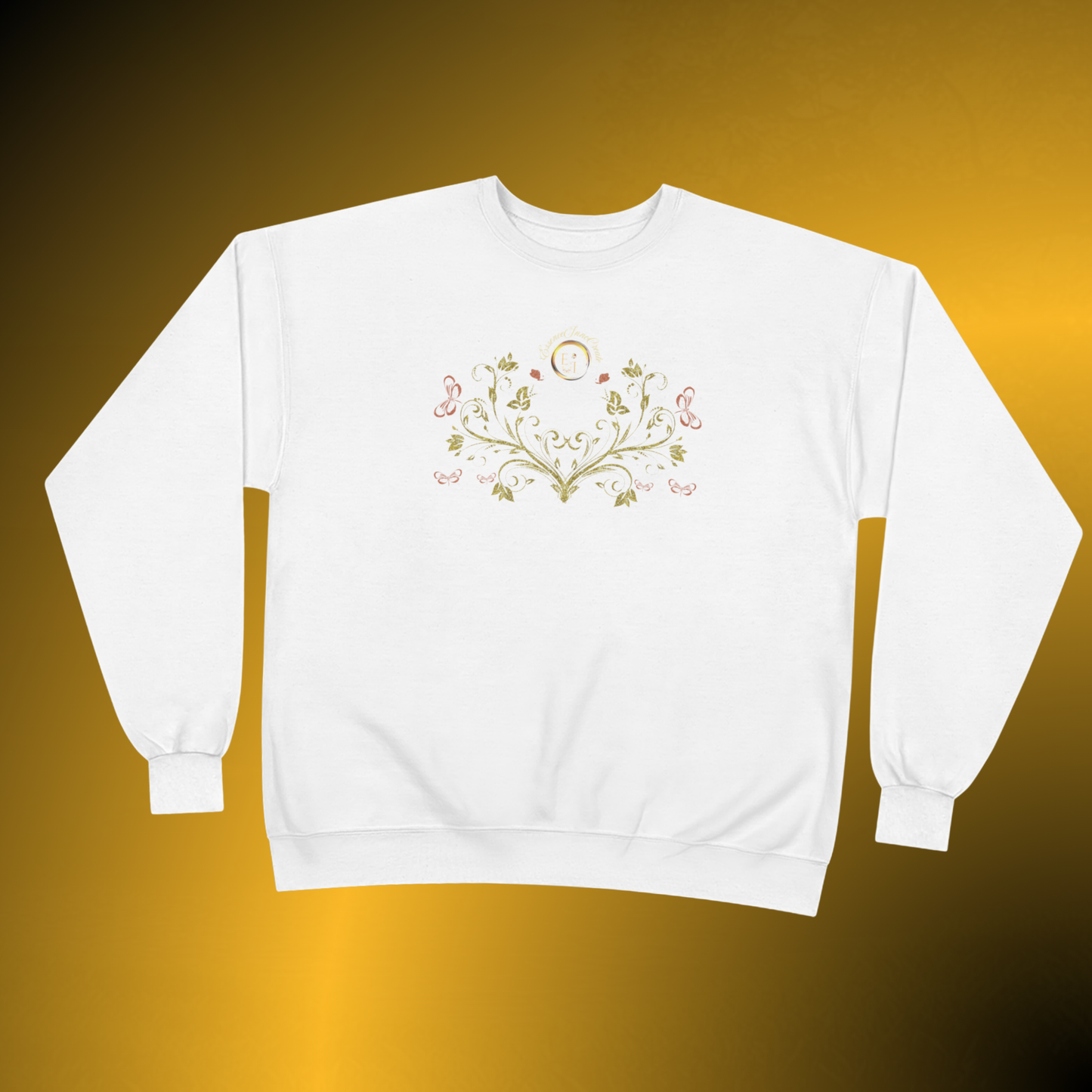 Botanical Crest Crewneck Sweatshirt – Floral Pullover