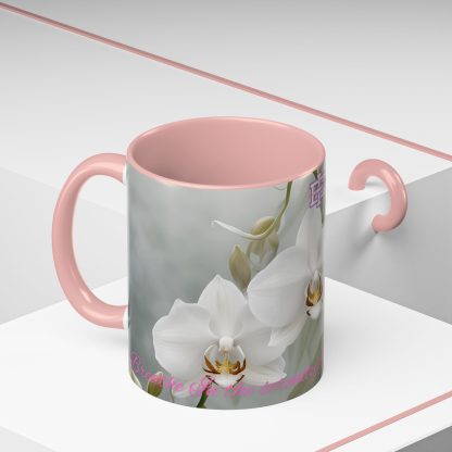 Accent Coffee Mug | Ghost Orchids | 5 Colors | 11 and 15 oz - Image 24