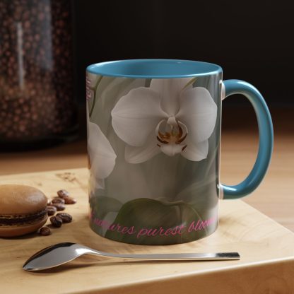 Accent Coffee Mug | Ghost Orchids | 5 Colors | 11 and 15 oz - Image 49