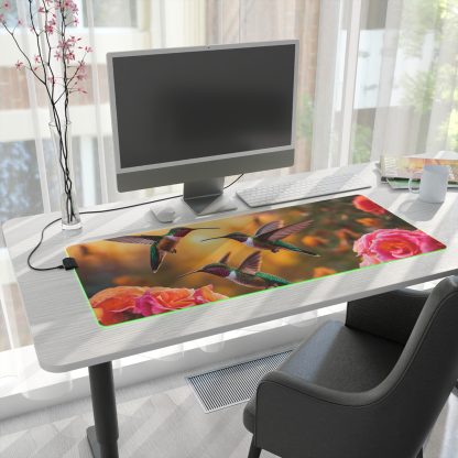 Hummingbird Paradise Mouse Pad | LED Gaming Pad | 4 Sizes