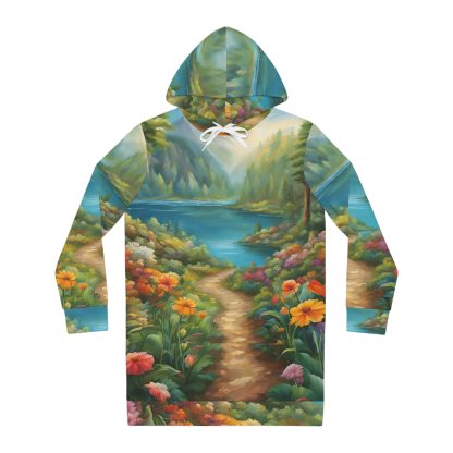 Tranquil Pathway Hoodie Dress | EI Fashion Apparel - Image 2