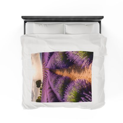 Lavender Field Plush Blanket | EI Home Decor - Image 24