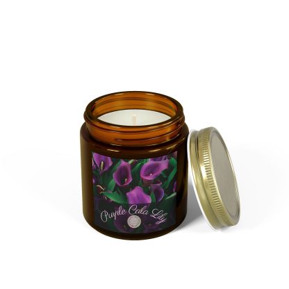 Velour Candle Lily | Purple Calla Lily | 4oz, 9oz - Image 2