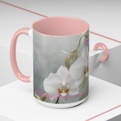 Accent Coffee Mug | Ghost Orchids | 5 Colors | 11 and 15 oz - Image 42