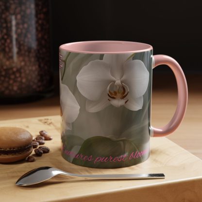 Accent Coffee Mug | Ghost Orchids | 5 Colors | 11 and 15 oz - Image 19