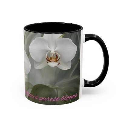 Accent Coffee Mug | Ghost Orchids | 5 Colors | 11 and 15 oz - Image 9