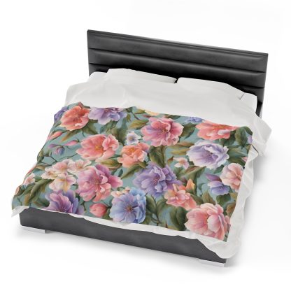 Floral Haven Plush Blanket | EI Home Decor - Image 6