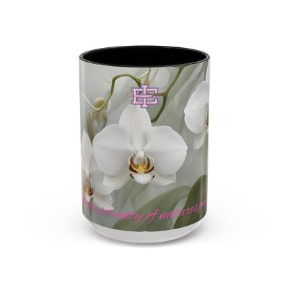 Accent Coffee Mug | Ghost Orchids | 5 Colors | 11 and 15 oz - Image 26