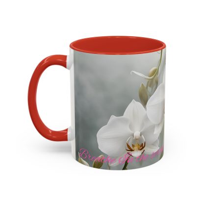 Accent Coffee Mug | Ghost Orchids | 5 Colors | 11 and 15 oz - Image 4