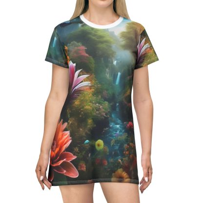 Enchanted Blossom Dreamscape | T-Shirt Dress | EI Apparel - Image 3