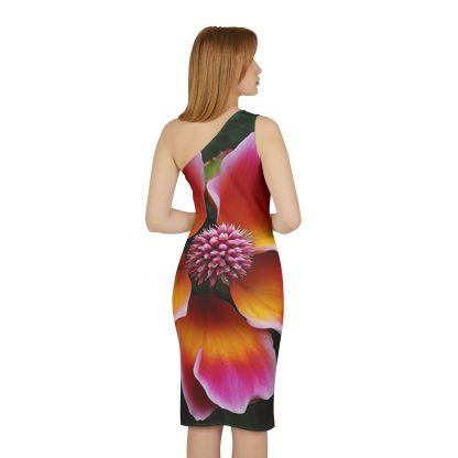 Radiant Blossom One-Shoulder Dress | EI Fashion Apparel - Image 4