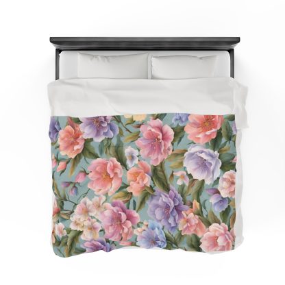 Floral Haven Plush Blanket | EI Home Decor - Image 8