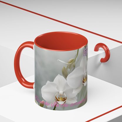 Accent Coffee Mug | Ghost Orchids | 5 Colors | 11 and 15 oz - Image 6