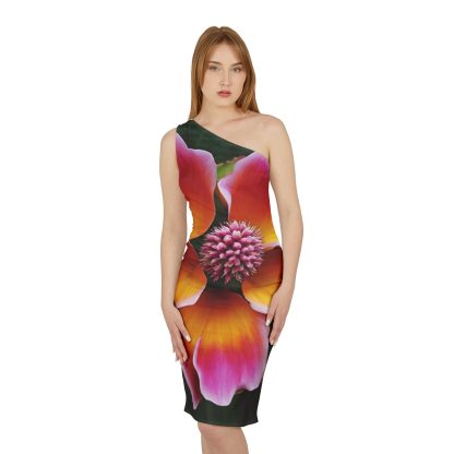 Radiant Blossom One-Shoulder Dress | EI Fashion Apparel - Image 3