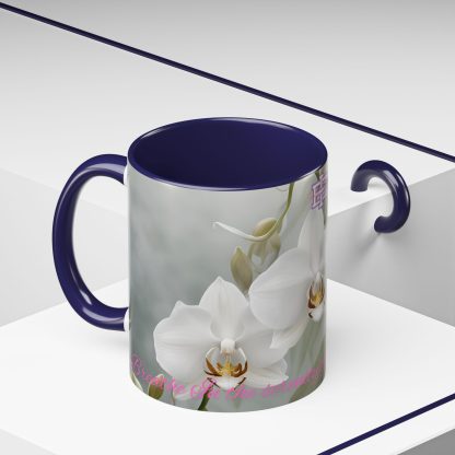 Accent Coffee Mug | Ghost Orchids | 5 Colors | 11 and 15 oz - Image 18