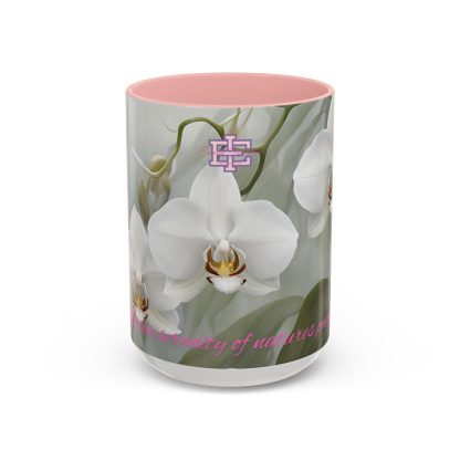 Accent Coffee Mug | Ghost Orchids | 5 Colors | 11 and 15 oz - Image 38