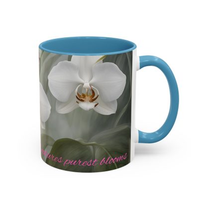 Accent Coffee Mug | Ghost Orchids | 5 Colors | 11 and 15 oz - Image 51