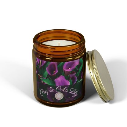 Velour Candle Lily | Purple Calla Lily | 4oz, 9oz - Image 7