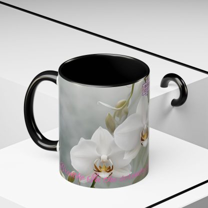 Accent Coffee Mug | Ghost Orchids | 5 Colors | 11 and 15 oz - Image 12