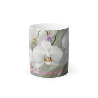 Heat Reactive Coffee Mug | Ghost Orchid Collection | 11 oz - Image 2