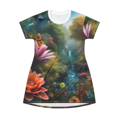 Enchanted Blossom Dreamscape | T-Shirt Dress | EI Apparel - Image 6