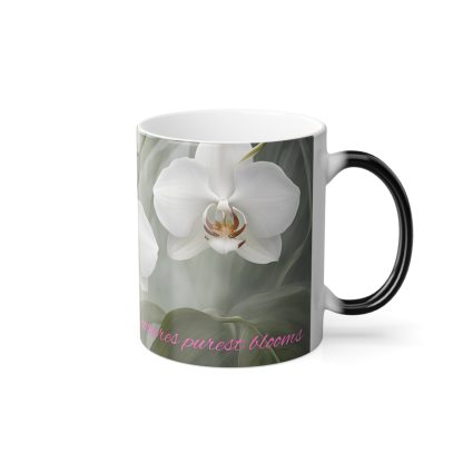 Heat Reactive Coffee Mug | Ghost Orchid Collection | 11 oz - Image 5