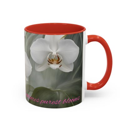 Accent Coffee Mug | Ghost Orchids | 5 Colors | 11 and 15 oz - Image 3