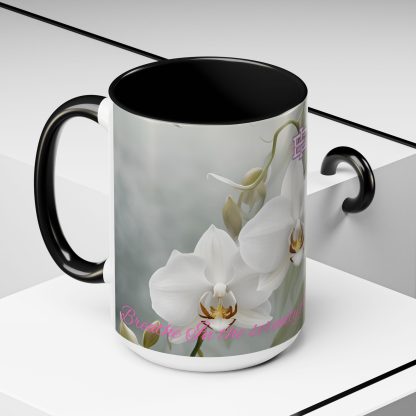 Accent Coffee Mug | Ghost Orchids | 5 Colors | 11 and 15 oz - Image 30