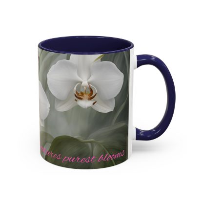 Accent Coffee Mug | Ghost Orchids | 5 Colors | 11 and 15 oz - Image 15