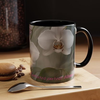 Accent Coffee Mug | Ghost Orchids | 5 Colors | 11 and 15 oz - Image 7