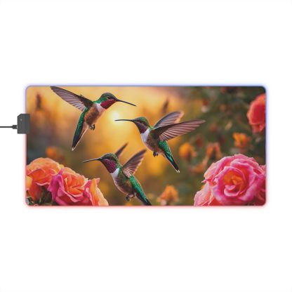 Hummingbird Paradise Mouse Pad | LED Gaming Pad | 4 Sizes - Image 9