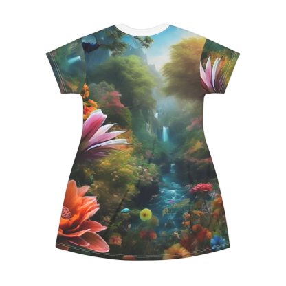 Enchanted Blossom Dreamscape | T-Shirt Dress | EI Apparel - Image 2