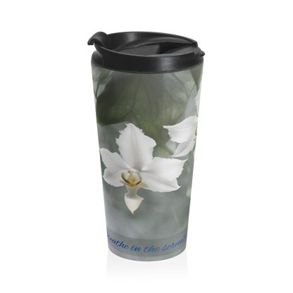 Stainless Steel Travel Mug | Ghost Orchids | EI Essentials - Image 3