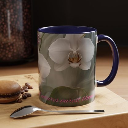 Accent Coffee Mug | Ghost Orchids | 5 Colors | 11 and 15 oz - Image 13