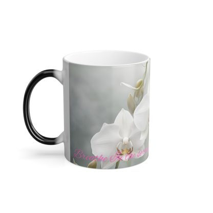 Heat Reactive Coffee Mug | Ghost Orchid Collection | 11 oz - Image 4