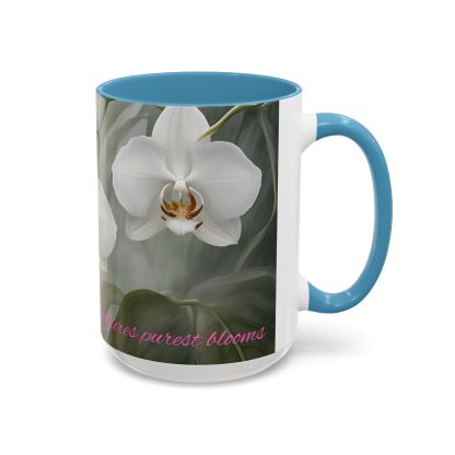 Accent Coffee Mug | Ghost Orchids | 5 Colors | 11 and 15 oz - Image 57