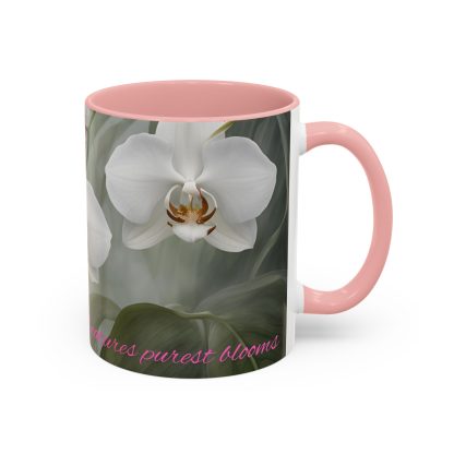 Accent Coffee Mug | Ghost Orchids | 5 Colors | 11 and 15 oz - Image 21