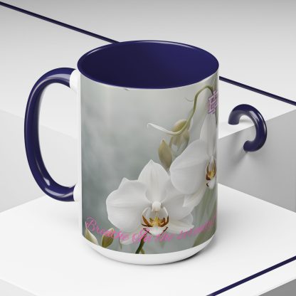 Accent Coffee Mug | Ghost Orchids | 5 Colors | 11 and 15 oz - Image 36