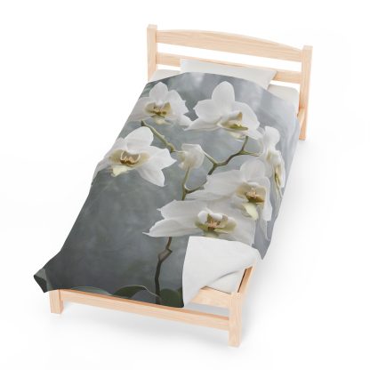 Ghost orchid Velveteen Blanket