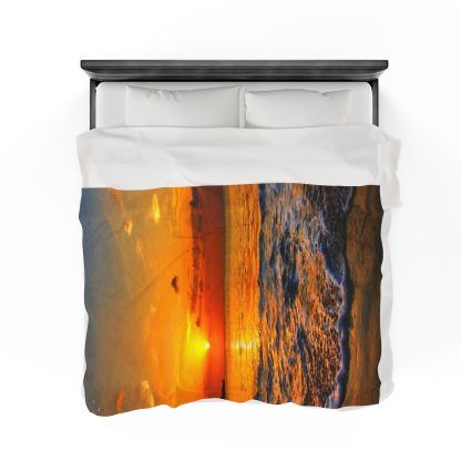 Sunset Velvet Blanket | EI Home Decor - Image 8