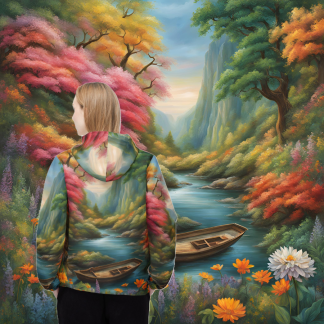 River Dreamscape Windbreaker Jacket.