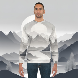 Serenity Peaks Unisex Crewneck Sweatshirt | EI Fashion Apparel