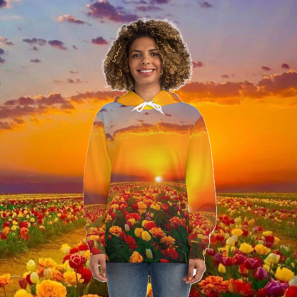 Sunset Blossom Hoodie | EI Fashion Apparel