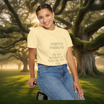 Harvest Harmony Nature Tee | 100% Cotton | Earthy Tones | EI Fashion Apparel