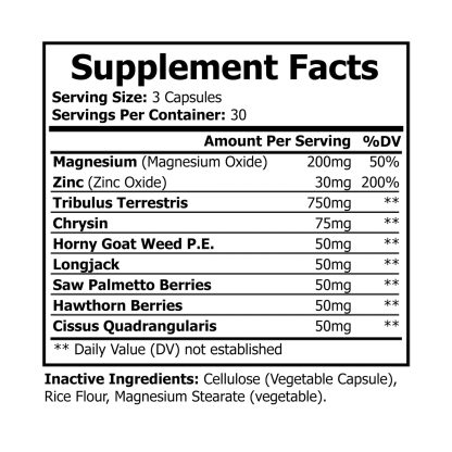 Magnesium and Zinc Supplement | 90 Capsules - Image 7